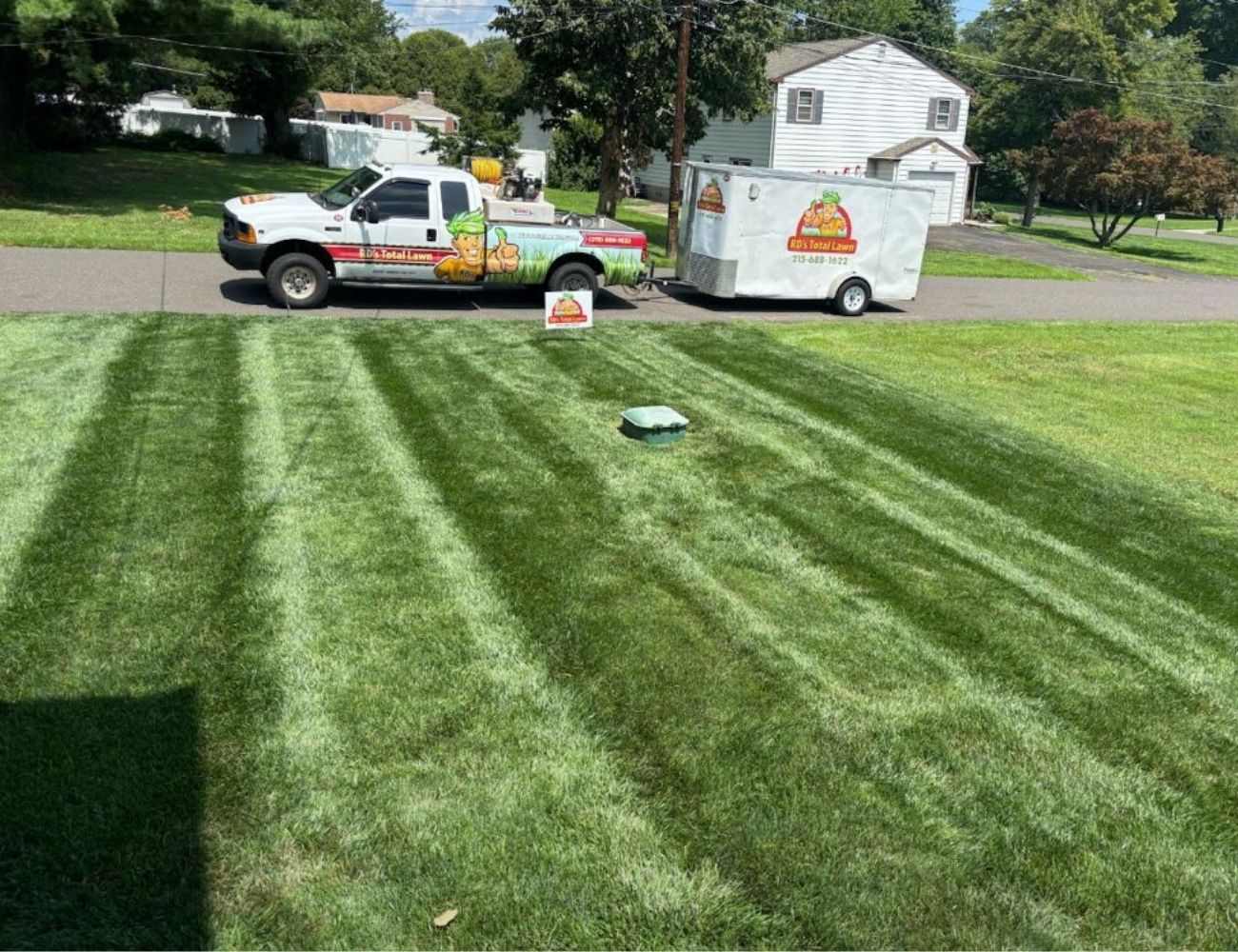 lawn that has been limed langhorne pa